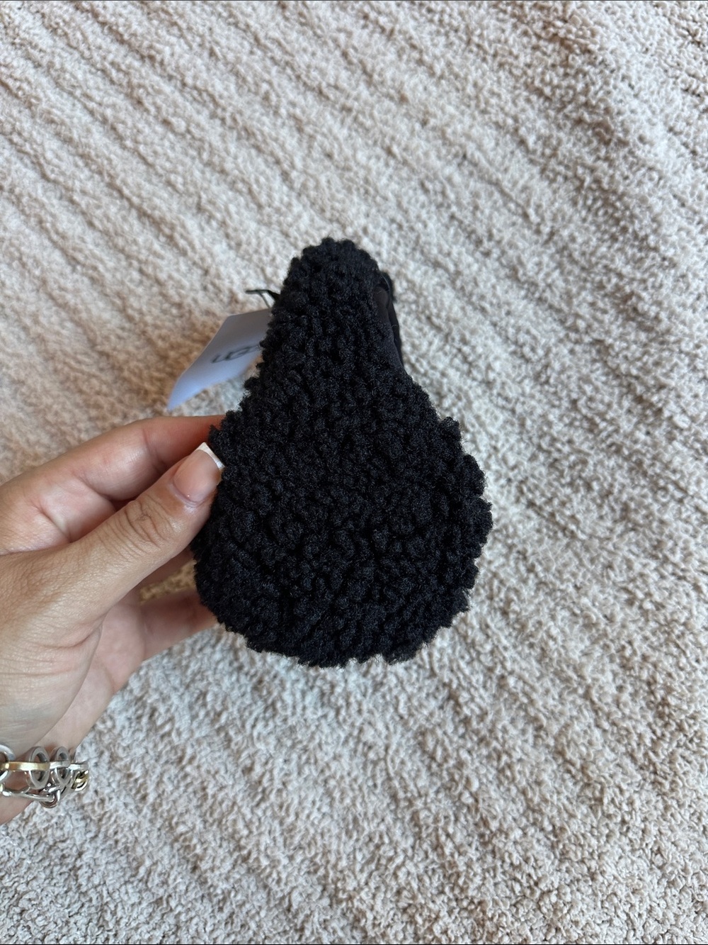 UGG Sherpa Black Ear Muffs Toddler